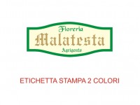 Etichette adesive per fioristi, fiorai e vivaisti (mm 41x17)  (cod.75G)